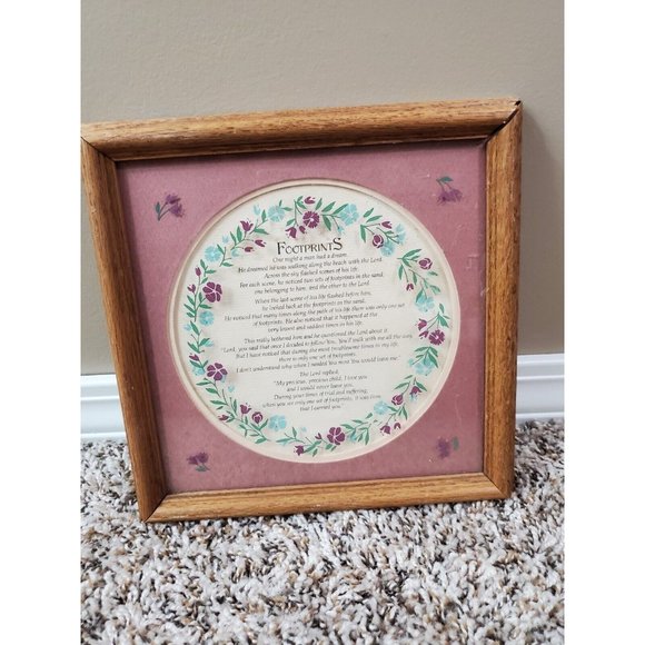 Unbranded Wall Decor Gods Footprints Framed Wall Shelf Decor Poshmark